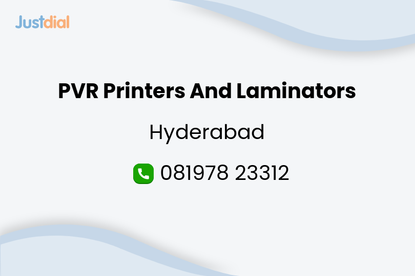 PVR Printers And Laminators Manufacturer from Chikkadpally, Hyderabad