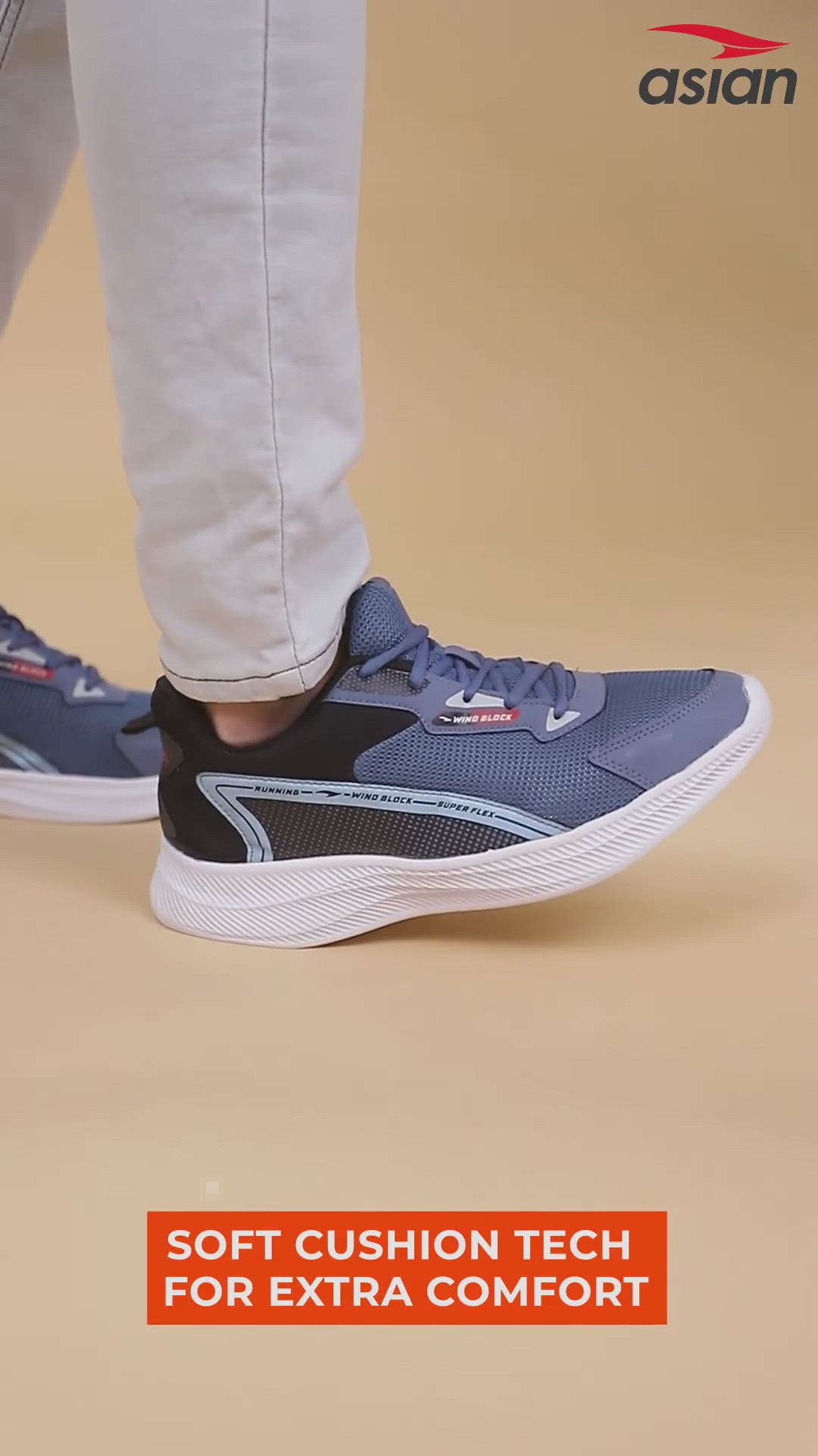 Asian THAR-13 Men Sports Running Shoe (Size 8, Dark Grey Black