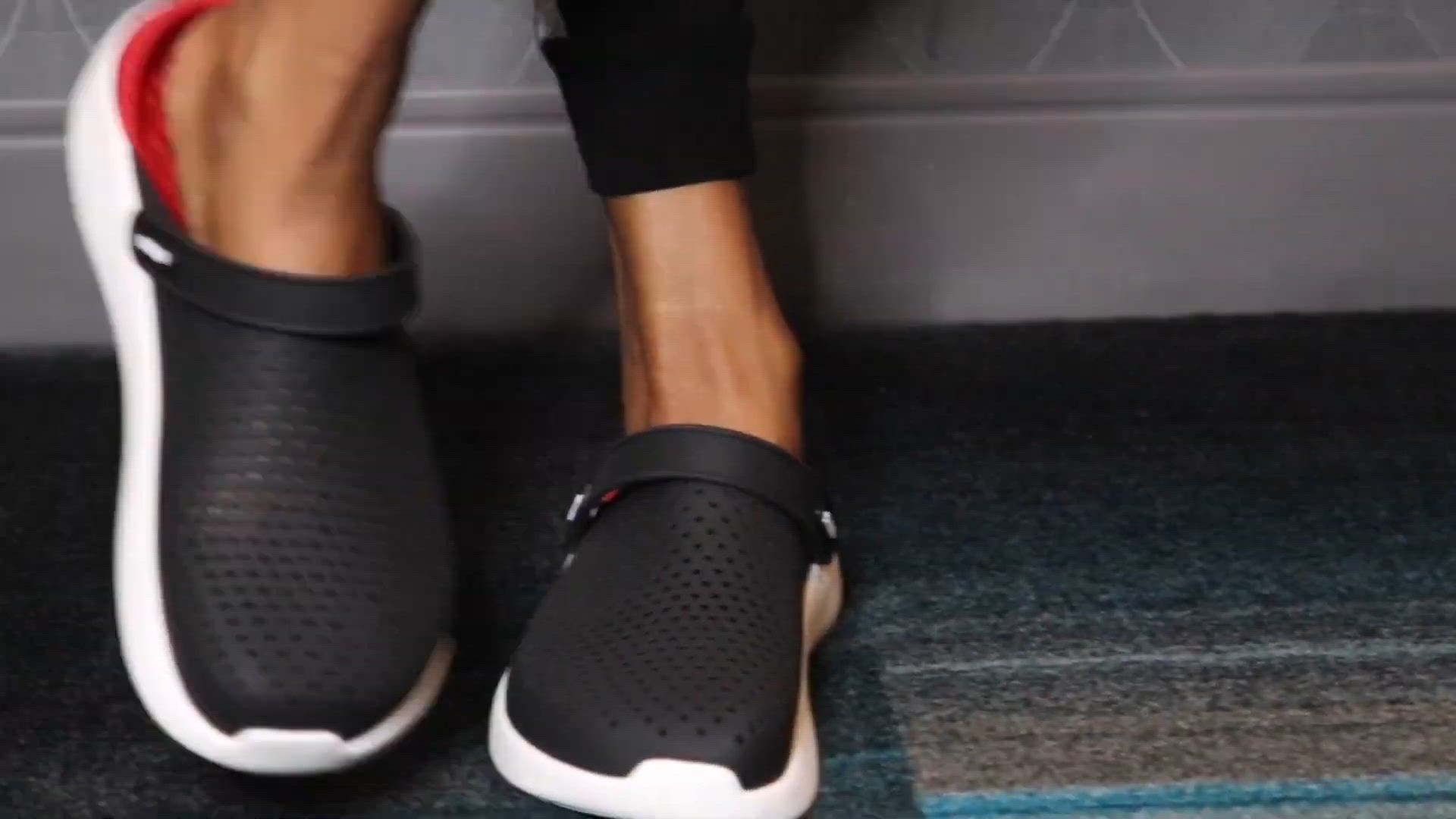 Crocs LiteRide Black/Slate Grey Unisex Clog [204592-0DD] 10 in