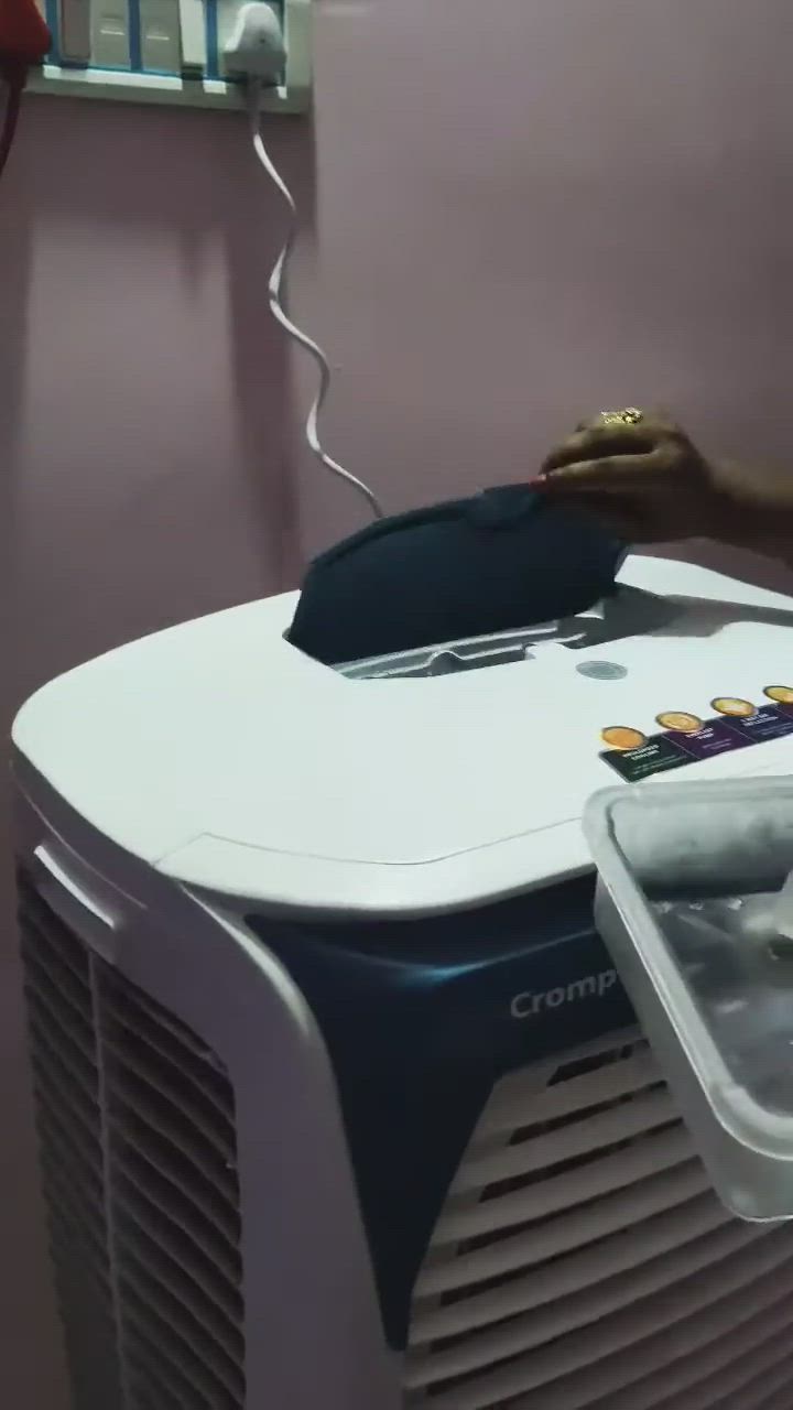 Surya Sleek 55 Woodwool 55 Litres Desert Air Cooler (White) in