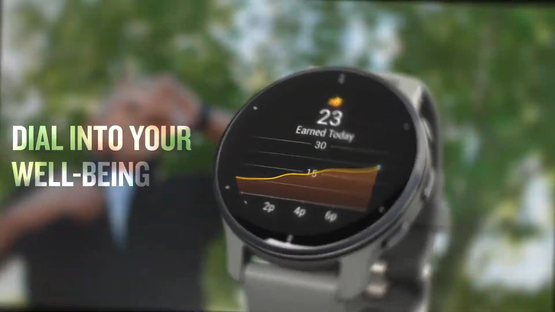 GARMIN Venu Plus Smart Watch (Cream Gold Stainless Steel Bezel