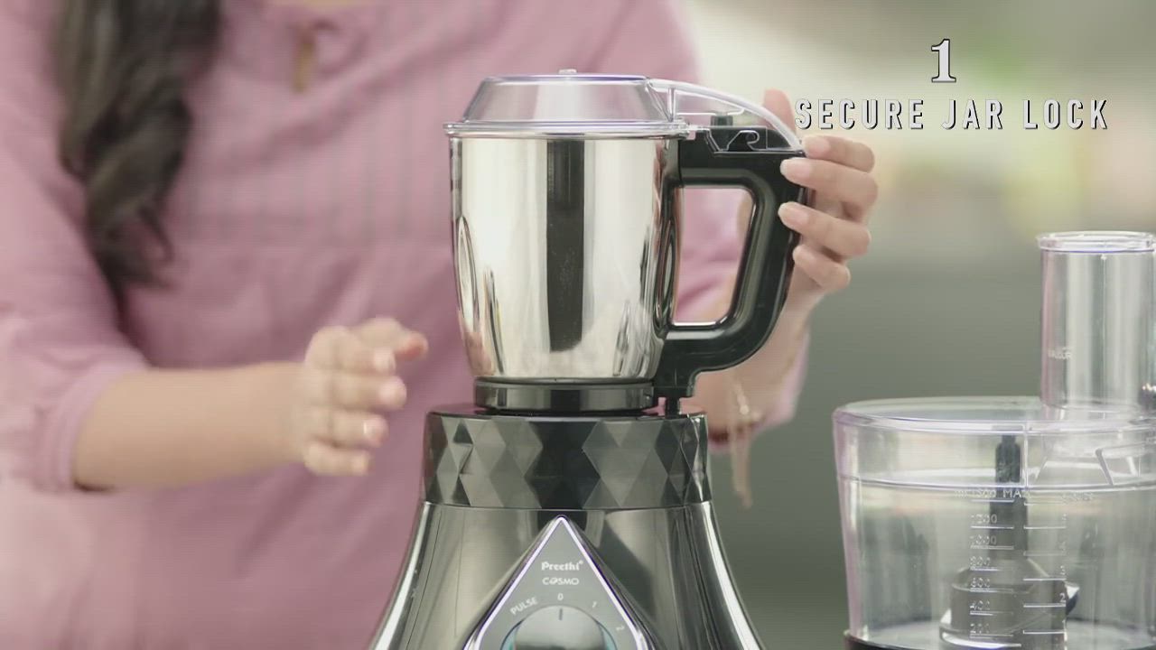 Preethi Zodiac Cosmo MG 236 750W Mixer Grinder (Black) in