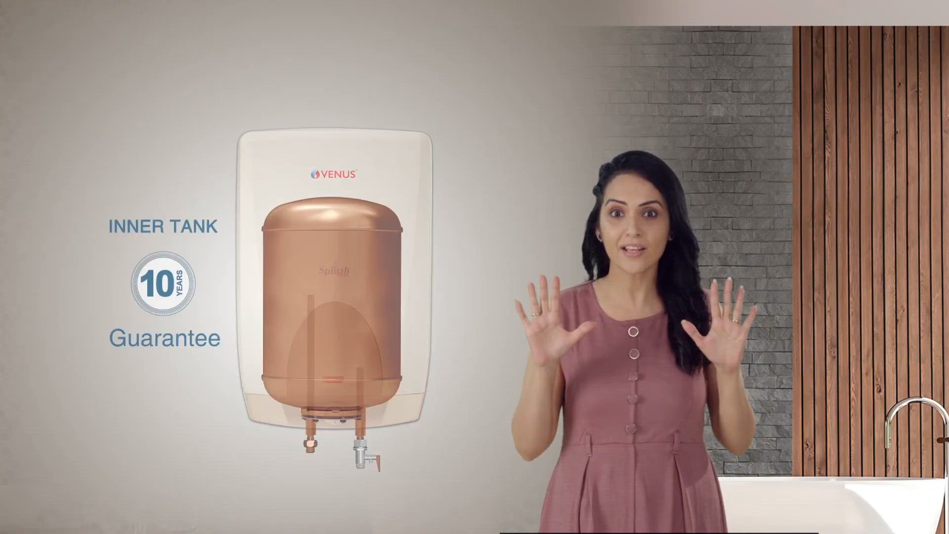 Venus Storage Water Heater Splash Copper 15 Litres in Karaikal at