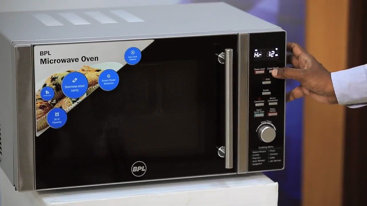 BPL 30 L Convection Microwave Oven (BPLMW30CIG, Silver) in - Main Image