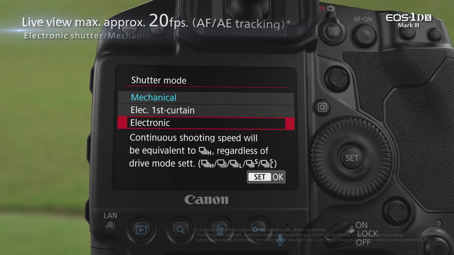Drive Mode Continuous Shooting 5d Mark Iii Live View CANON Camera