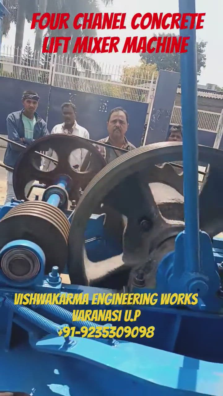 Hydraulic Four Tower Concrete Lift with Mixer Handi, 500L Capacity