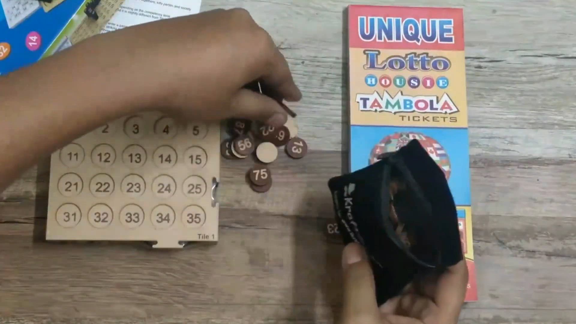 Portable Wooden Tambola Board Game with 600 Tickets in Mumbai