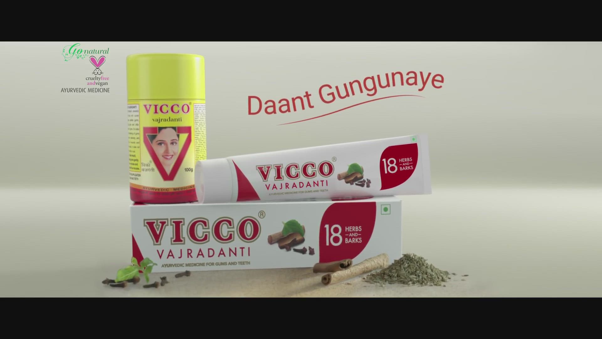 VICCO Vajradanti Powder (100G) Plus Vajradanti Paste (200G) in