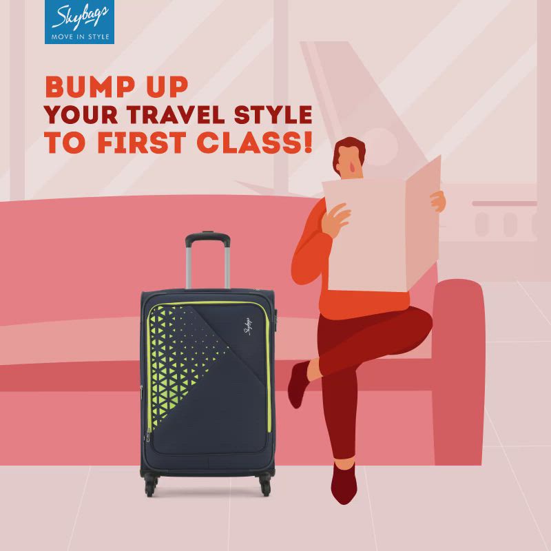 Skybags Gleam 4W Exp Strolly 58 Grey in Mumbai at ₹ 6,926