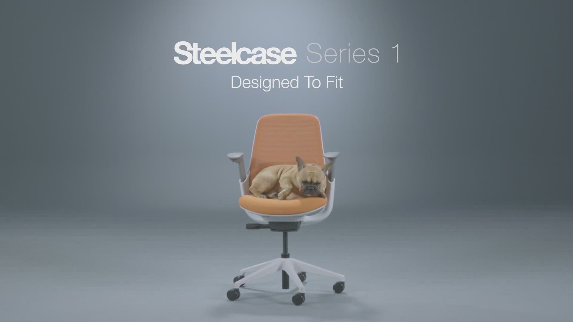 Steelcase Series Office Chair Meshback 3D Microknit Nickel, Seat