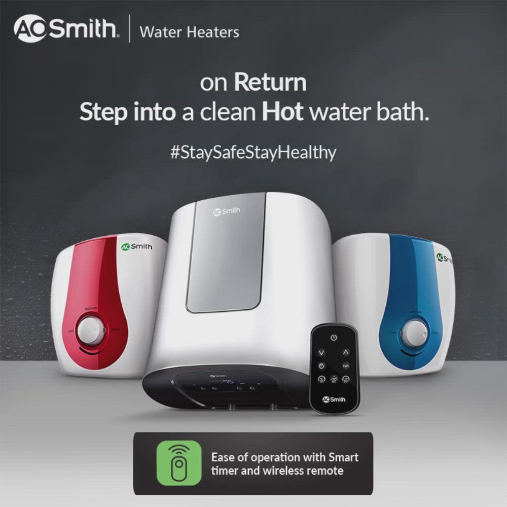 Ao Smith HSE-SDS-PLUS Electric Stoarge Water Heater (Ivory, Red, 10 L) in  Delhi at best price by Paragon Products - Justdial